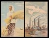 1946 Lot de 2 carti postale ilustrate de propaganda comunista editate de Ministerul Informatiilor, Necirculata, Printata