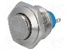 Intrerupator anti-vandalism, OFF-(ON), &Oslash;16mm, APEM, 9633ADX1146