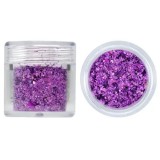 Fulgi de sclipici, mici 10g - lila, hologramă, INGINAILS