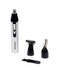 Trimmer reincarcabil pentru ingrijire personala 3 in 1 (Nas, sprancene, perciuni) - MZ211SILVER foto