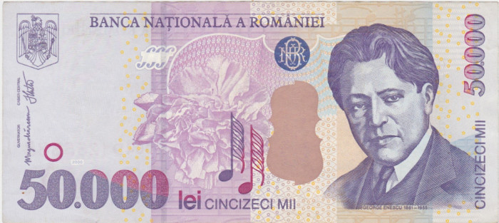 ROMANIA 50000 LEI 2000 aXF