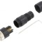 Conector M8 mamă 3 pini drept cablu 3A IP67 IP68 60V