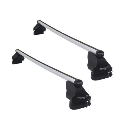 Set bare transversale portbagaj din aluminiu marca Twinny Load TL A32, kit complet cu bare, suporti si antifurt cu cheie Opel Zafira B 2008-2011 Mpv F foto