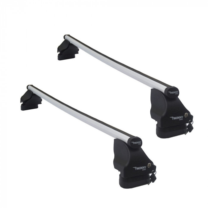Set bare transversale portbagaj din aluminiu marca Twinny Load TL A32, kit complet cu bare, suporti si antifurt cu cheie Opel Zafira B 2008-2011 Mpv F