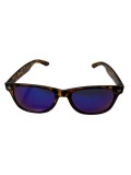 Ochelari de soare dama, UV400, Plastic, Albastru, Oem