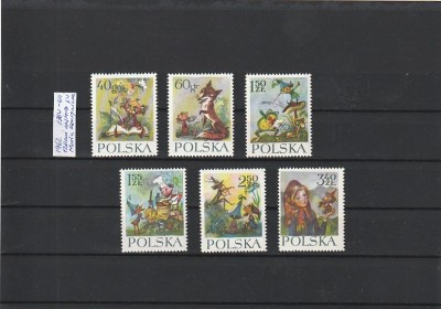 POLONIA - ILUSTRATII PENTRU COPII - KONOPNICKA ( MI PL 1364-1369 ) 1962 MNH foto