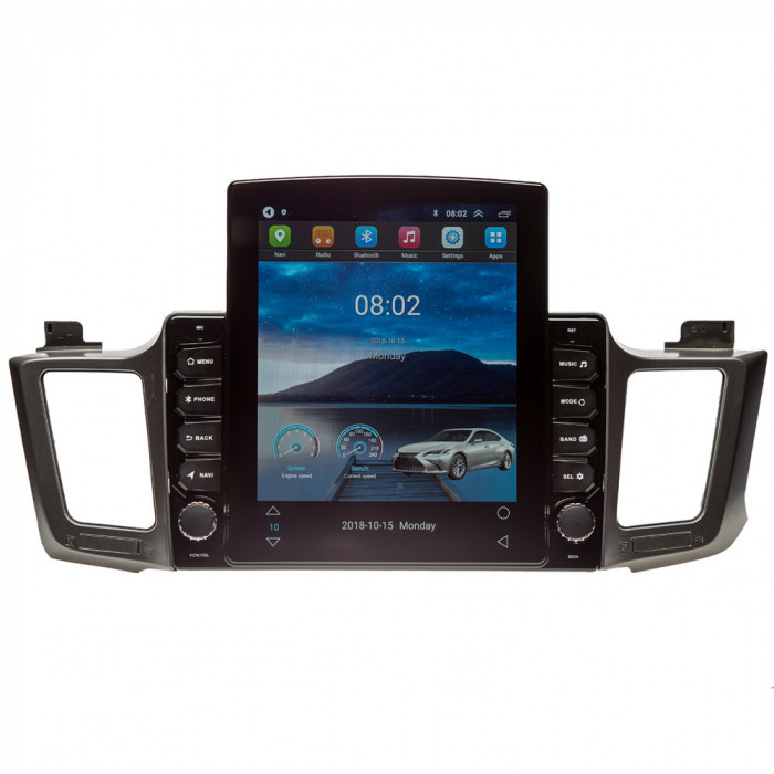 Navigatie Toyota RAV4 2013-2016 AUTONAV Android GPS Dedicata, Model XPERT 128GB Stocare, 6GB DDR3 RAM, Display Vertical Stil Tesla 10&quot; , WiFi, 2 x USB