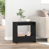 Dulap noptiera vidaXL stejar negru 50x26x50 cm lemn prelucrat raft deschis modern