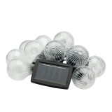 Ghirlanda luminoasa solara LED Stripes, 10 becuri, 3,8 m, alb cald