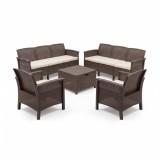 Venus II 8 locuri set de mobilier de grădină maro