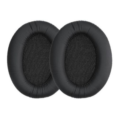 Set 2 Perne de urechi pentru casti Sennheiser HD201/HD206/HD200 Pro, Kwmobile, Negru, Piele ecologica, 45943.01 foto