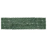 Cumpara ieftin Paravan de balcon, frunze verde inchis, 400x100 cm