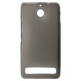 Husa silicon gri semitransparenta (cu spate mat) pentru Sony Xperia E1 (D2004/D2005) / Sony Xperia E1 Dual Sim (D2104/D2105)