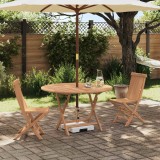 vidaXL Set Bistro de Grădină 3 pcs natural Lemn solid de tec 3437376