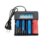 Incarcator Acumulatori Li-Ion LCD, 4 Porturi, 220V, 26650/18650/16340/14500, Activare Baterii Descarcate