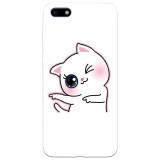 Husa silicon pentru Huawei Y5 2018, Cute Kitty