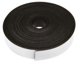 Banda Magnetica Adeziva 30mm x 30m, Grosime 0.9mm, Cauciuc, Alb/Negru