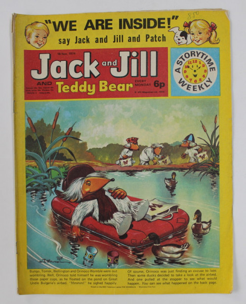 JACK AND JILL AND TEDDY BEAR , `REVISTA CU BENZI DESENATE PENTRU COPII , 18 NOV ., 1974