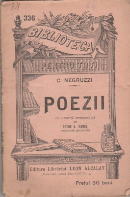 Constantin Negruzzi - Poezii foto