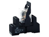 Stativ PIN HONGFA RELAY 18FF-4Z-C5 14 7A 250VAC pentru şină DIN cu cleme şurub
