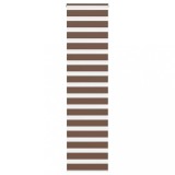 vidaXL Jaluzea tip zebra maro lățime țesătură 55,9 cm poliester