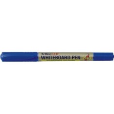Marker pentru tabla de scris ARTLINE 541T, doua capete - varfuri rotunde 0. 4mm/1. 0mm - albastru