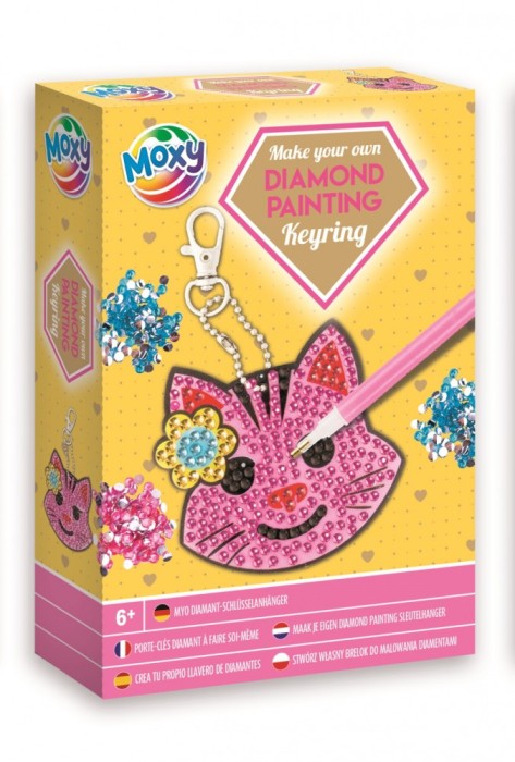 Set creativ DIY, Creeaza propriul breloc cu strasuri, Diamond Paint, Grafix