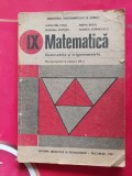 MATEMATICA GEOMETRIE SI TRIGONOMETRIE CLASA A IX A COTA RADO RADUTIU, Clasa 9