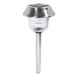 Lampa Solara Umbrela Metalica, 40cm, Lumina Alba, Inox, Autonomie 8h, Gradina