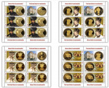 ROMANIA 2022 MAREA UNIRE IN NUMISMATICA Set 4 minicoli LP.2396 MNH**