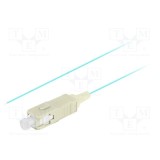Cablu fibră optică LANBERG OM3 SC/UPC 2m LSZH turcoaz multimod