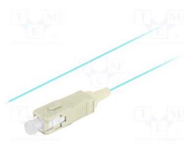 Cablu fibră optică LANBERG OM3 SC/UPC 2m LSZH turcoaz multimod foto