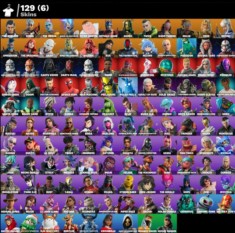 Cont fortnite 129 skins