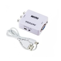 Convertor mini VGA2AV VGA 3RCA HDV-555 2C031 XXM foto
