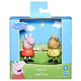 PEPPA PIG PRIETENI BUNI SET 2 FIGURINE PEPPA PIG SI PONEIUL PEDRO, Hasbro