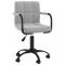 vidaXL Scaun de bucătărie pivotant, gri deschis, catifea 3088034