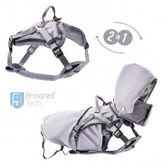 ArmoredTech 2 in 1 ham +pelerina de ploaie, gri XS