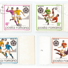 Romania, LP 729/1970, C.M. de Fotbal - Mexic, oblit.