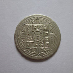 Rara! Nepal 1 Mohar 1803-1833 argint,moneda din imagini