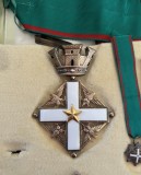Ordinul Pentru Merit ITALIA in grad de mare ofiter complet argint masiv