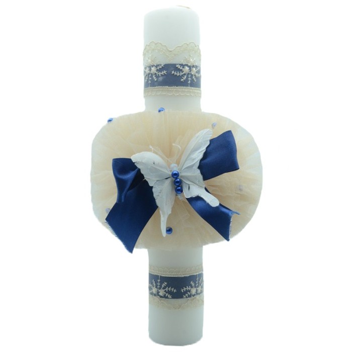 Lumanare pentru botez 40 x 7 cm NN LB-B5, Multicolor Lumanare pentru botez 40 x 7 cm NN LB-B5, Multicolor