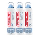 Pachet 3 x Deodorant Spray Borotalco, Invisible Fresco, 150 ml