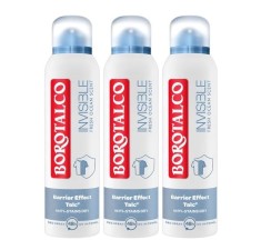 Pachet 3 x Deodorant Spray Borotalco, Invisible Fresco, 150 ml
