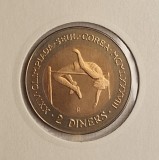 Andorra, 2 Diners 1985 - Joan Mart&iacute; i Alanis XXIV Summer Olympics Games, KM#28, tiraj 11.000, Europa
