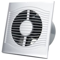 Ventilator baie SLIM 4C &Oslash;100, Super Silent, Clapeta antiretur, Garantie 5 ani, Motor Long Life 40000h, Debit 90mc/h, Gray Metal