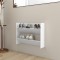 Gossi pantofar de perete, alb, 80x18x60 cm, lemn prelucrat
