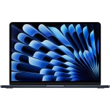 Laptop Apple MacBook Air 13, cu procesor Apple M4, 10 nuclee CPU si 8 nuclee GPU, 16GB RAM, 256GB, Midnight, Tastatura Internationala, Manual RO