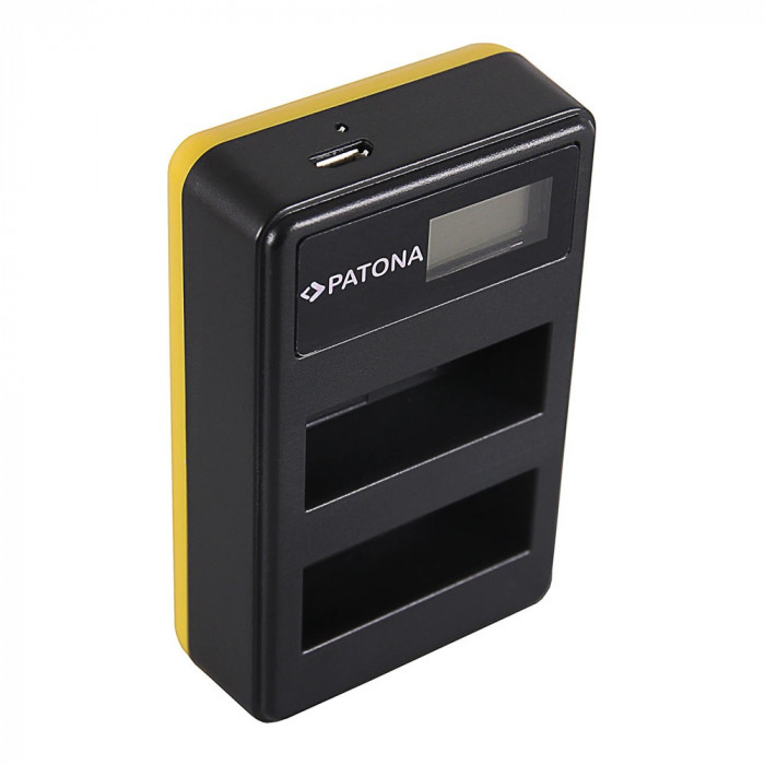 Incarcator PATONA DUAL USB LCD pentru acumulator Nikon EN-EL14
