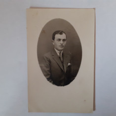 Fotografie CP cu bărbat din România în 1928