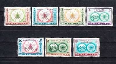 A12 S3 5 - Timbre foarte vechi - Afganistan - Impotriva malariei foto